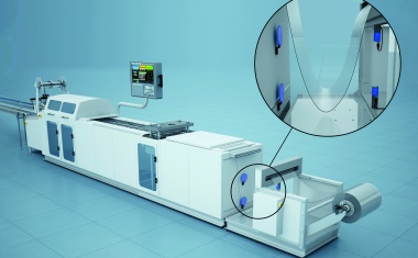 UV-Sensoren erkennen ­Kunststofffolie in ­Thermoformprozess