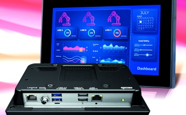 Interaktiver Panel-PC mit PoE+