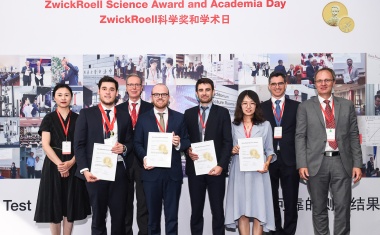 Verleihung des Science Awards am ZwickRoell Academia Day in Shanghai