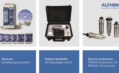 Sensor+Test: Althen mit mobiler Messdatenerfassung und Schwingungsmessung