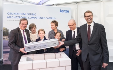 Grundsteinlegung für Lenze Mechatronic Competence Campus