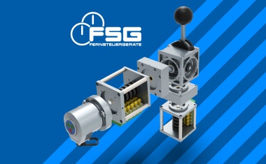 Modulares Fahr-/Bremshebelsystem und neuer Miniatur-Drehgeber