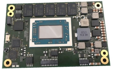 AMD-Embedded-Prozessor auf einer Steuerung in Kreditkartengröße