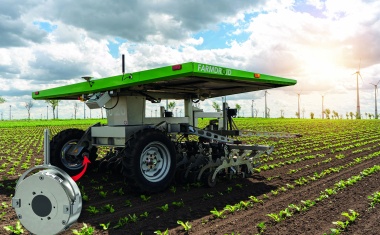 Federkraftbremse für fahrerlose Agrarroboter