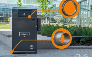 Igus stellt Solar-Mülltonne vor