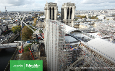 Schneider Electric unterstützt die Restauration von Notre Dame