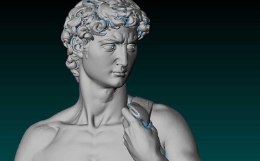 A photonic twin of Michelangelo’s David