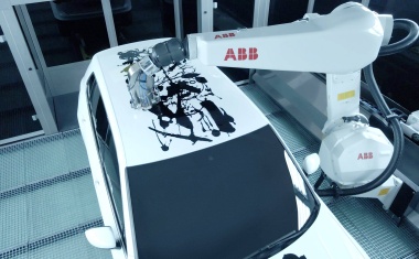 ABB robots paint art car