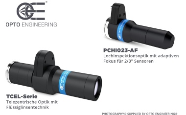 Telezentrische Optik mit Flüssiglinsentechnik