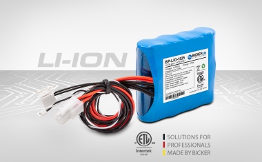Li-Ionen-Batteriepack für Industrie und Medizintechnik