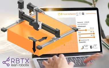 Low-Cost-Portalroboter in fünf Minuten online konfigurieren
