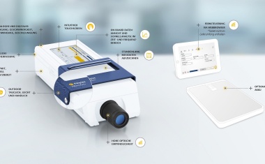 Tragbares Vibrometer mit integrierter Datenauswertung