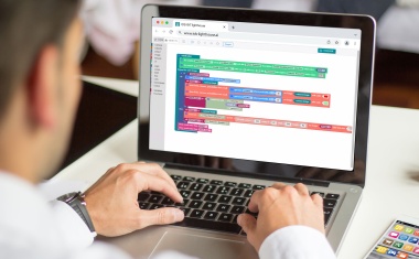 Blockbasierter Editor für App-Erstellung ohne Programmierkenntnisse