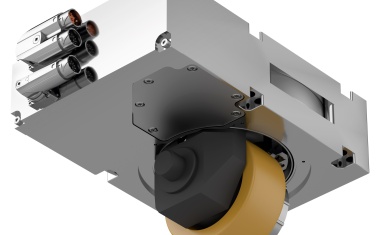 Fahr-Lenk-System für omnidirektionales Fahren bei FTS