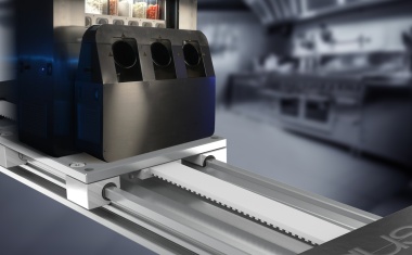 Roboterküche mit Zahnriemenachsen