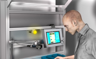 IO-Link signal light for a wide range of display applications