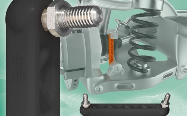 Elastic double joint bearing