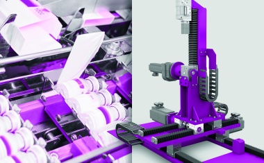 Rack and pinion drives and positioning units for the packaging industry