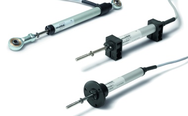 Linear potentiometer for a variety of installation situations
