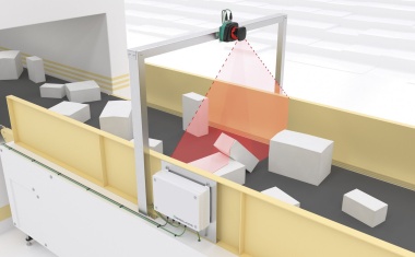 Sensor system detects contours and corrects shadows