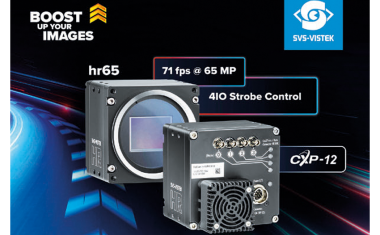Camera with two CoaXPress-12 connections