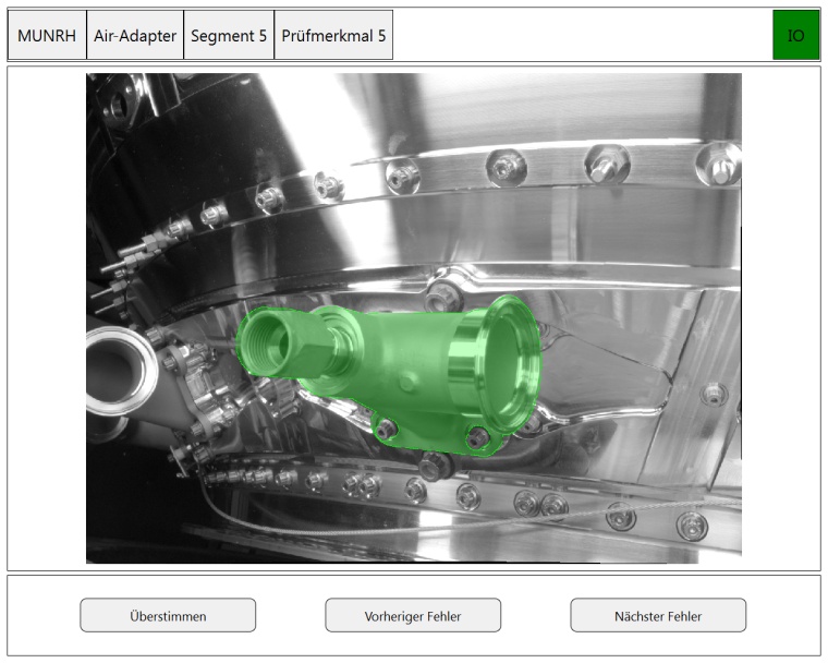 Abb. 2a: Visualisierung der Prüfergebnisse; Korrekt (Bildquelle: Fraunhofer...