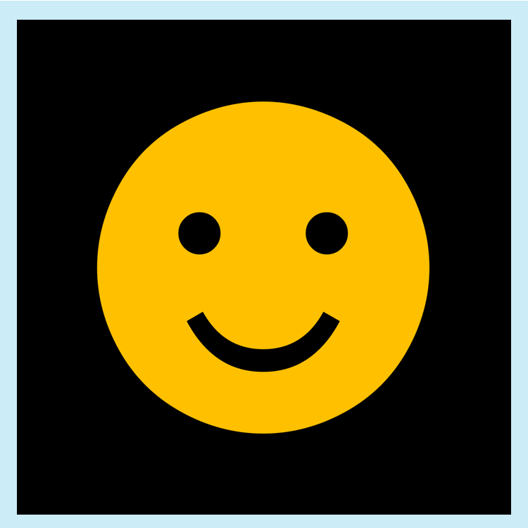 Die Prüfaufgabe: Ein Smiley als strukturierte Oberfläche einer OLED. Bild: VDI
