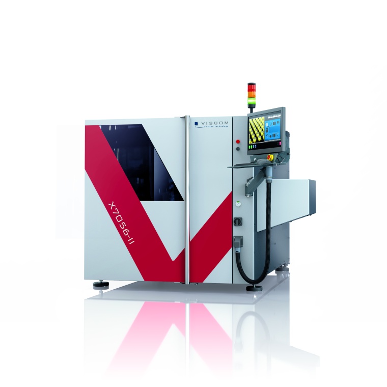Das Inline-Röntgensystem X7056-II von Viscom lässt sich innerhalb seines...