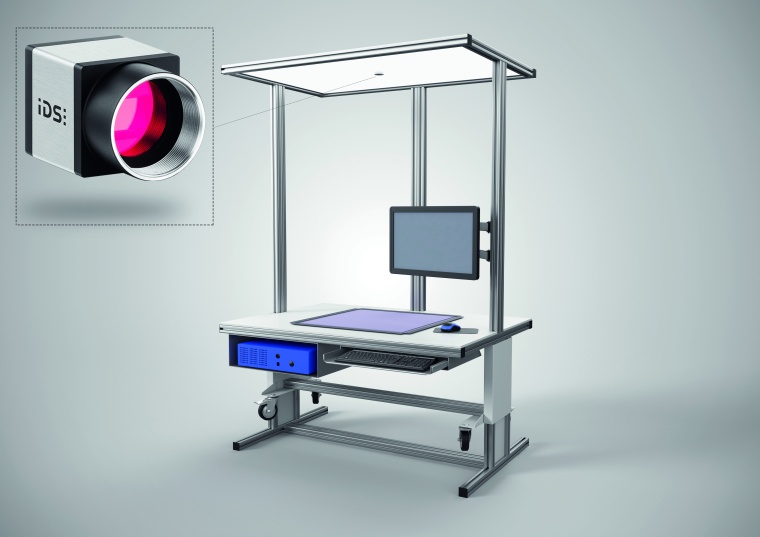Montageassistenzsystem Der Schlaue Klaus mit USB 3 uEye CP Industriekamera...