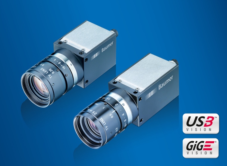 Mit über 115 Modellen bietet die CX-Serie von Baumer GigE- und USB3.0- Kameras...