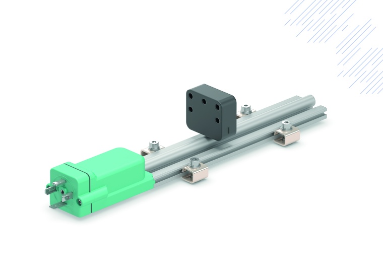 Wegaufnehmer in Profilbauform mit  Hyperwave-Technologie in der...