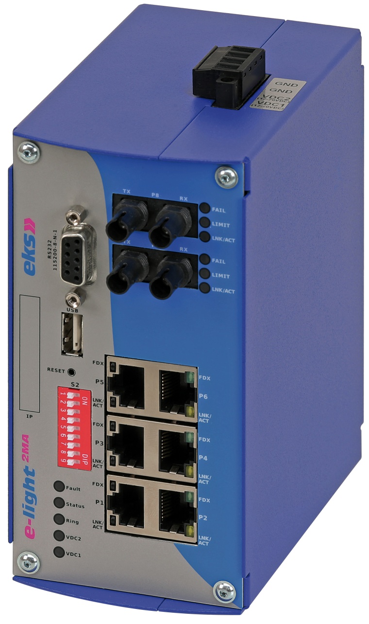 Der Ethernet-Switch e-light 2MA, der die Anforderungen der...