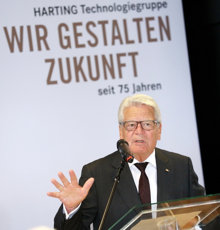 Alt-Bundespräsident Dr. Joachim Gauck hielt die Festrede. Bild: Harting