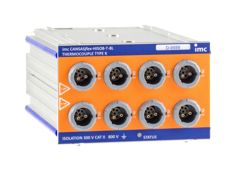 IMC CANSASflex-HISO8-T-8L, Messmodul für Hochvoltumgebungen. Bild: IMC