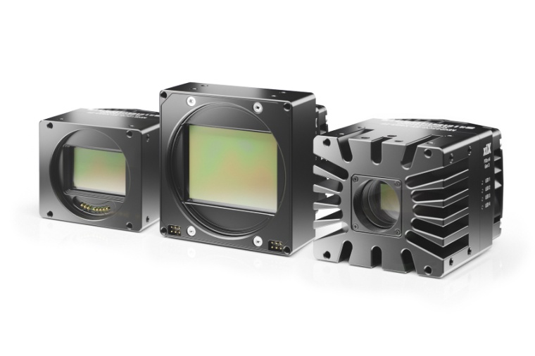Unterschiedliche Sensorformate der XIX-Kamera Serie (v.l.): die MX610 mit Sonys...