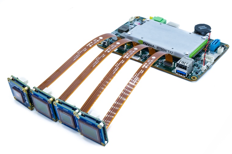 Die Teledyne Flir Quartet Embedded Solution für TX2 beinhaltet den...