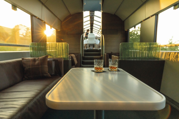 Blick in das Innere des Waggons. Bild Wago