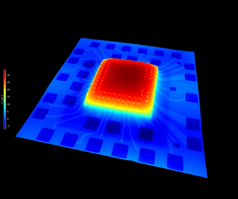 Die 3D-Höhenmessung vom Messobjekt vereinfacht die Fehlerzuordnung. Bild: IMS...