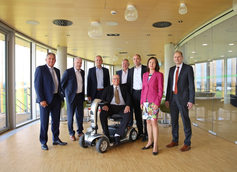 Das Team der Geschäftsleitung bei Mayr Antriebstechnik: Günther Klingler,...