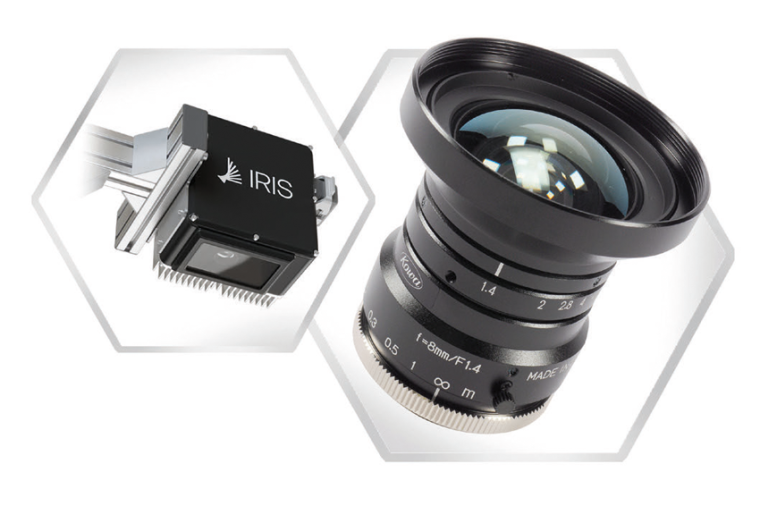 Links: die Iris-Visum-HSI-Hardware-Plattform, ein industrielles...