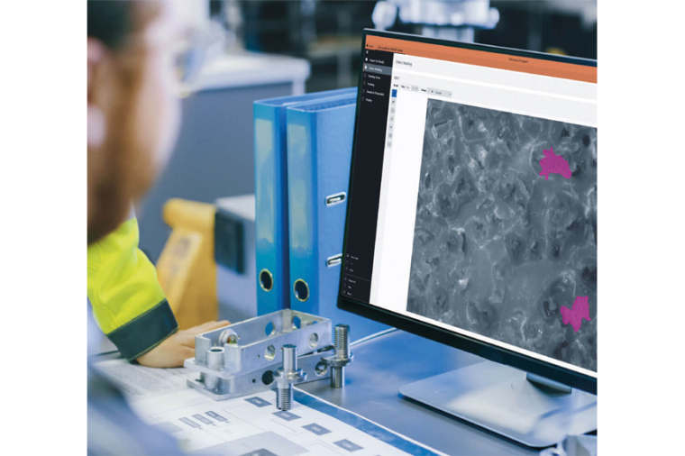 Die intuitiv zu bedienende Benutzeroberfläche der Software AI Inspect von...