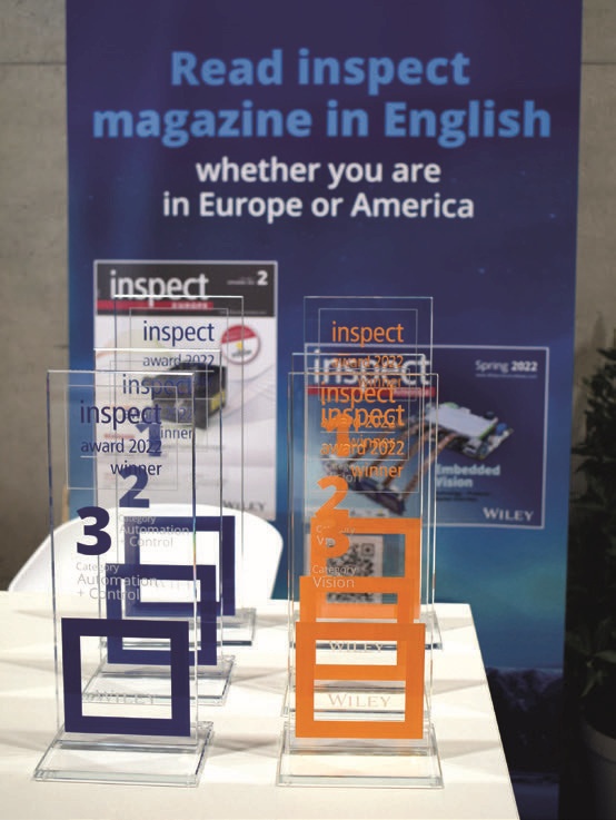 Ein Highlight des ersten Messetages war die Verleihung des inspect award,...
