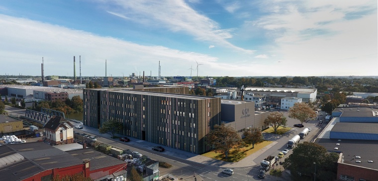 In Hamburg-Veddel entsteht auf 17.000 Quadratmetern der zentrale Innovations-...