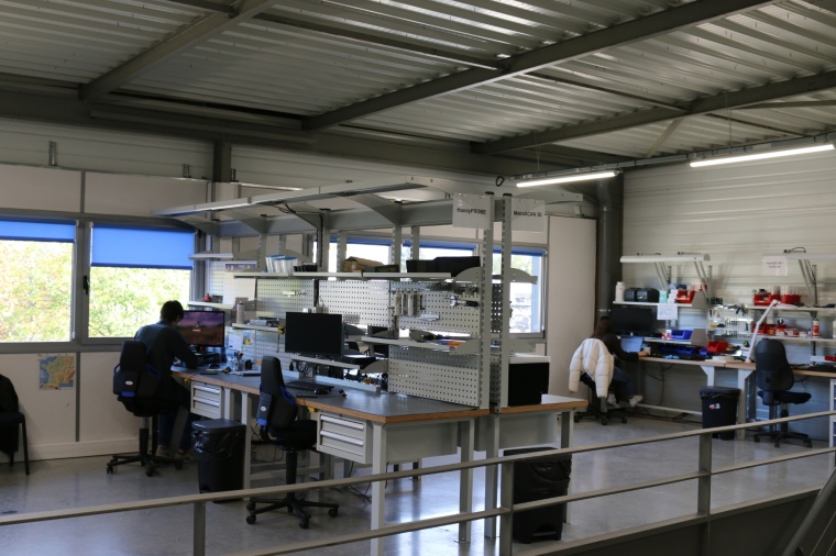 Einige der Arbeitsplätze im neuen Zentrum. Bild: Creaform