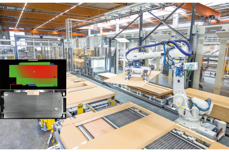 Ein 3D-Kamerasystem ermöglicht die auto­matisierte Beplankung von...