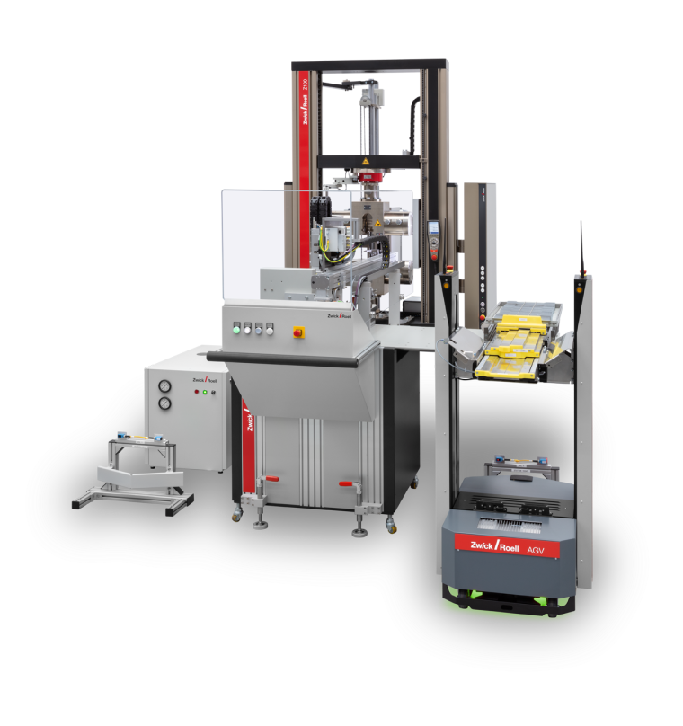 ZwickRoell baut mit AGVs (Automated Guided Vehicles, Fahrerlose...