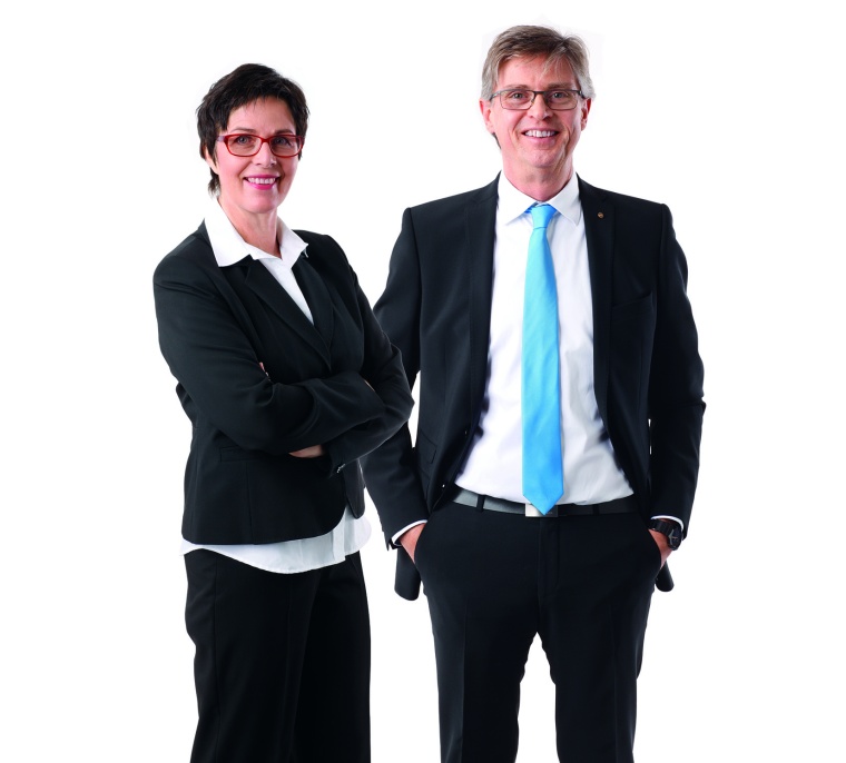 Doppelspitze: Petra und Rainer Hönle, Geschäftsführung von Delta Logic...