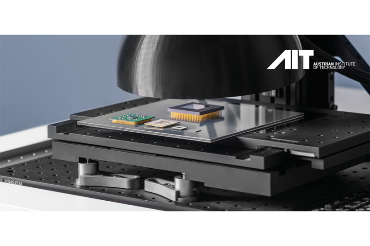 Das Aufnahme-Setup des 3D-Inline-Mikropskops ICI Microscopy des AIT bestehend...
