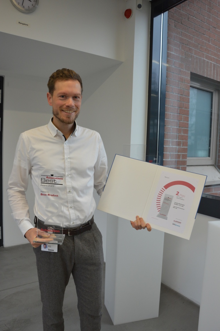 Michael Schwarz, Product Manager bei Leuze, schaffte es mit dem...