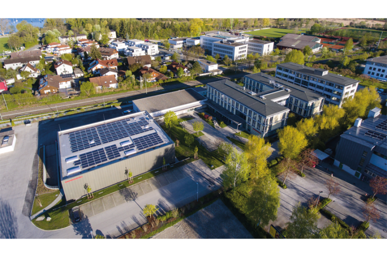 Das Gelände der Hamamatsu Photonics Deutschland in Herrsching am Ammersee im...